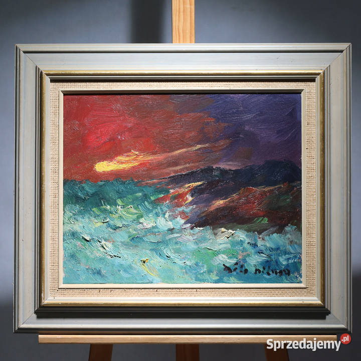 ARTexpert Obraz olejny na płótnie unikalne Dobrzany