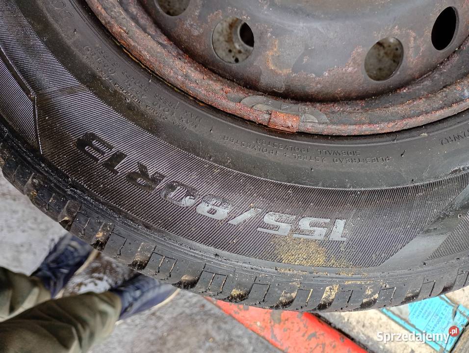 Całe koła z oponami wielosezonowe do Fiat panda Łódź sprzedam