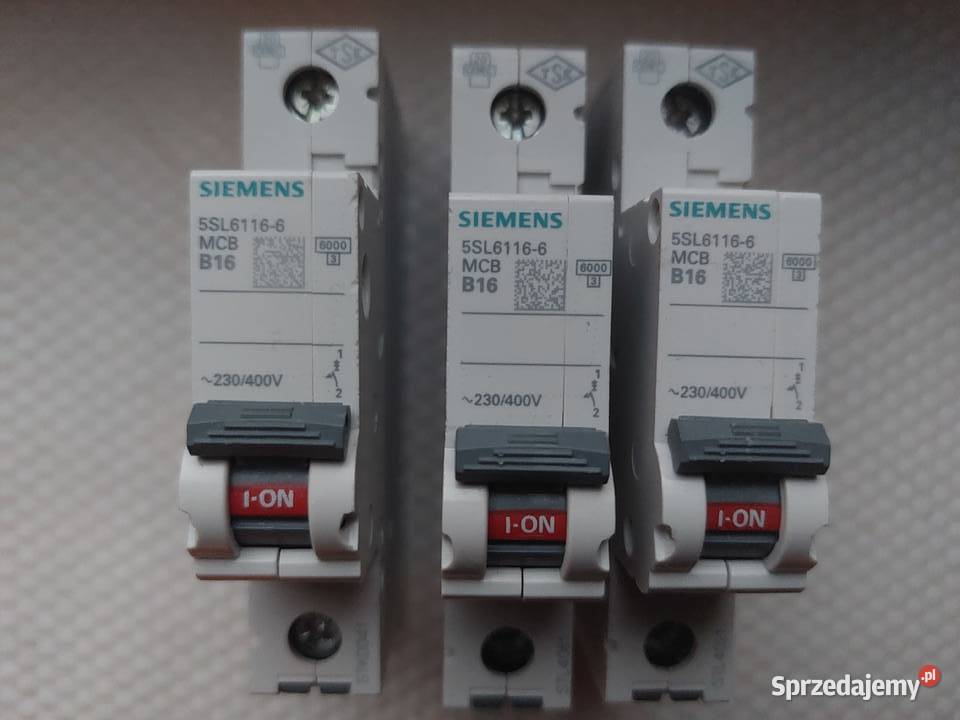 Siemens Wyłącznik nadprądowy MCB B16 śląskie