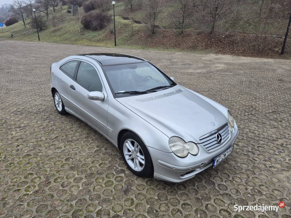 Mercedes C W203 coupe kompressor 2.0 benzyna+gaz. Bogato wyposazony