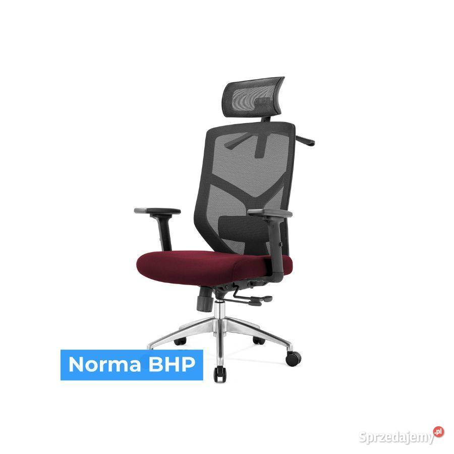 Fotel biurowy ergonomiczny Rosa bordowy ANGEL Fotele i krzesła obrotowe Jarosław