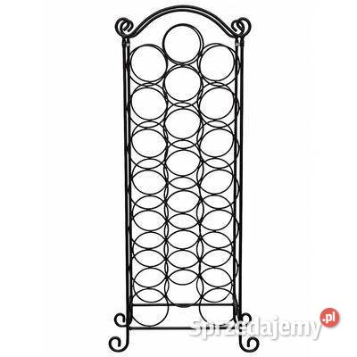 vidaXL Metalowy stojak na 21 butelek Dom i Ogród Warszawa