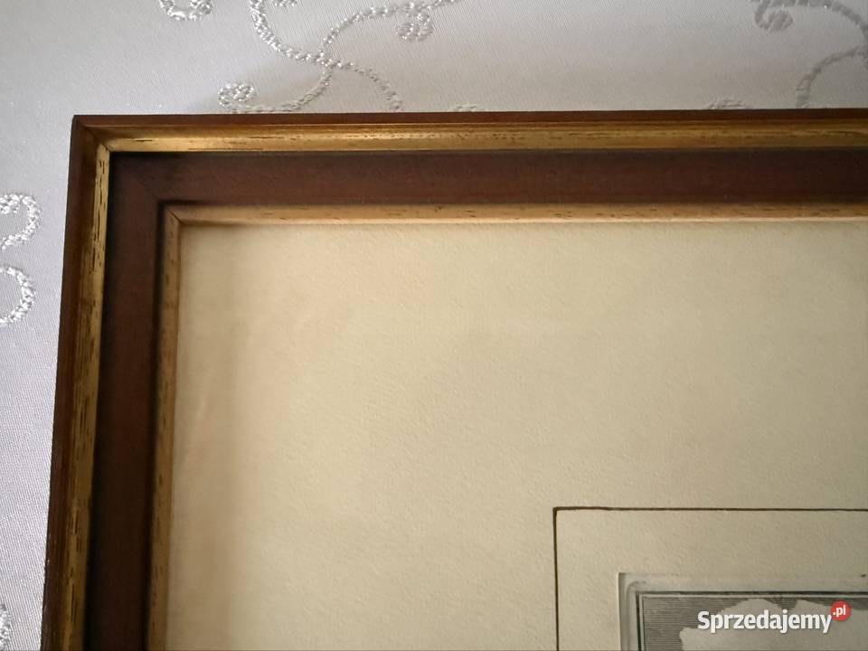 Antyczny Miedzioryt 1770 Veduta della Chiesa di śląskie Czerwionka-Leszczyny