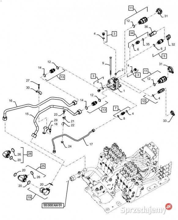 Holland T6090 Szybkozłącze damskie assembly 34 Jastrzębniki