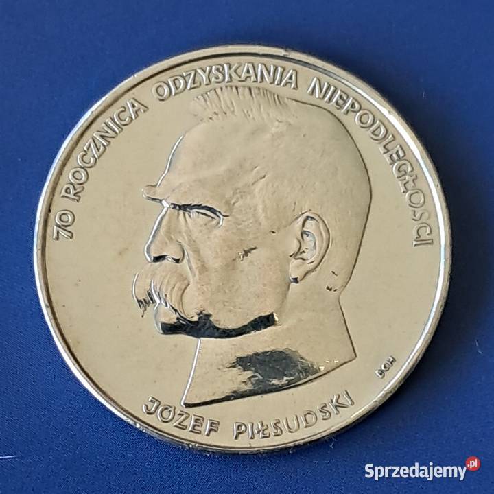 Srebrna moneta 50000 zł Józef Piłsudski 1988 # Ciechanów