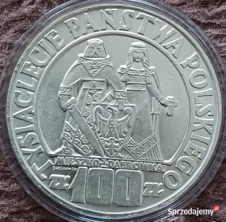 100 Mieszko i Dąbrówka 1966 r Idealna Mennicza
