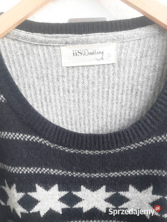 Wełniana sukienka swetrowa norweska wełna owcza mazowieckie Warszawa