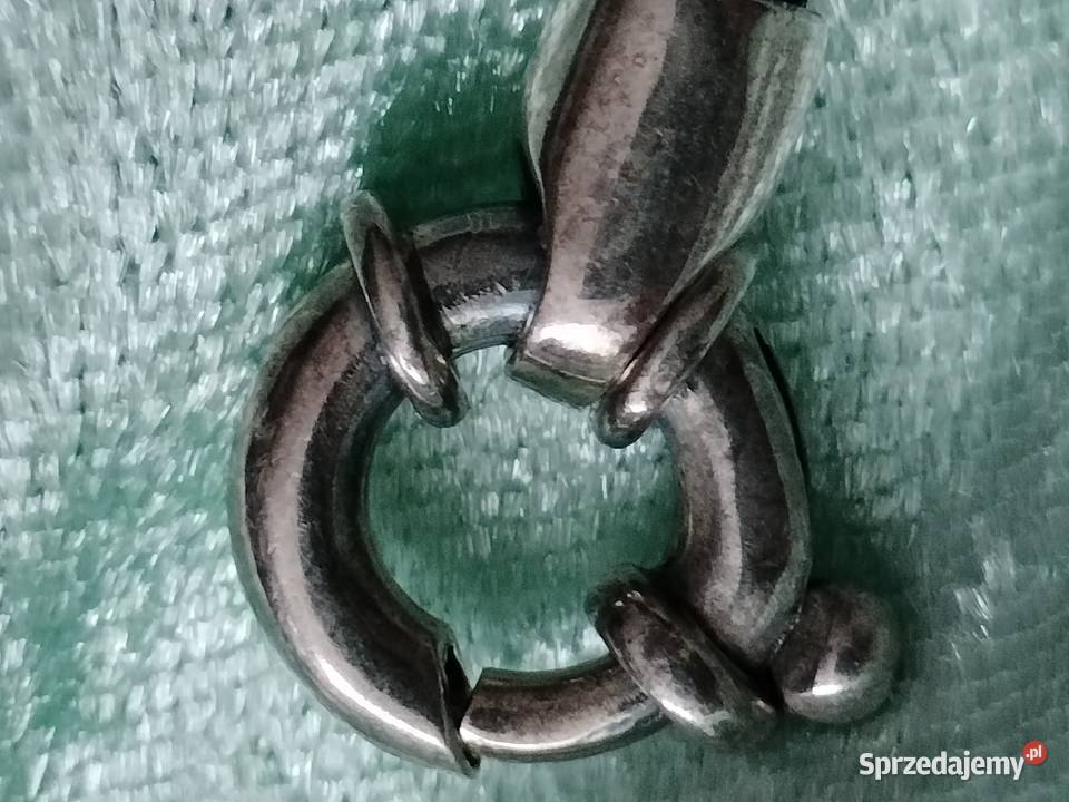 Piękna srebrna kolia 925 pleciona że słonikami Pozostałe Choszczno sprzedam