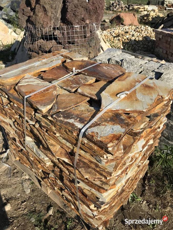 Łupek Naturalny Kamień Elewacyjny na Taras mazowieckie Stare Babice