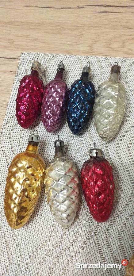 Bombki szyszki prl łódzkie Przedbórz sprzedam