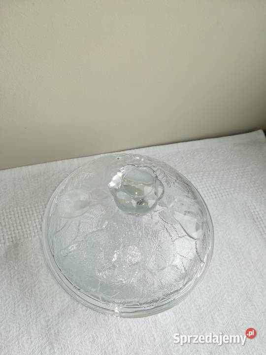 szklana cukierniczka miseczka szkło z pokrywką Gdańsk
