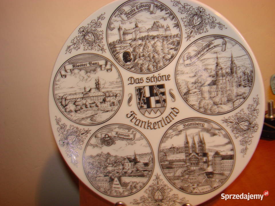 Piękna Frankonia - porcelanowy talerz GVD Bavaria