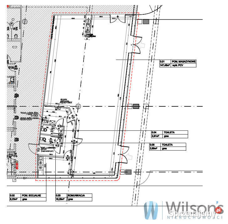 Wynajem lokalu 198m2 Warszawa Postępu
