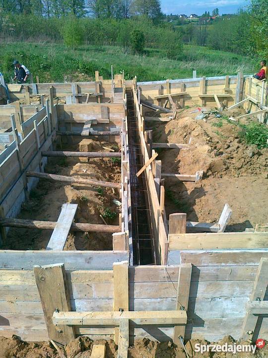 Sprzedam działkę z rozpoczętą budową domu 56zł/m2 Marcyporęba sprzedam