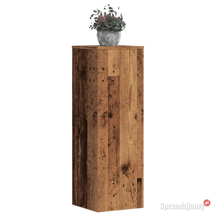 Stojak na rośliny stare drewno 33x33x100 mazowieckie Warszawa sprzedam