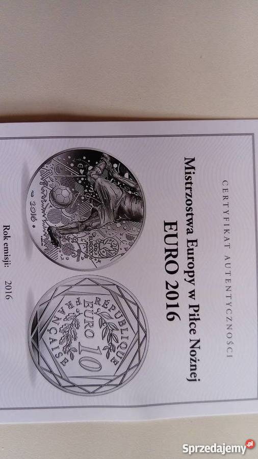 Moneta 10 euro srebro ME 2016 r Mosina