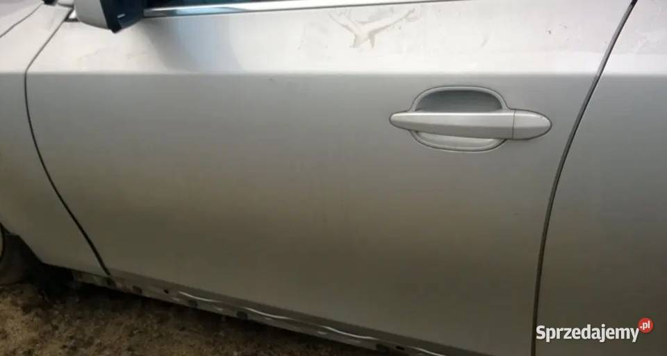 BMW E60 SEDAN DRZWI LEWY PRZÓD PRZEDNIE SREBRNE Bydgoszcz