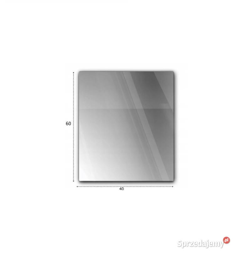SZYBA PODSTAWA POD KOMINEK SZKŁO 60X40 GRAFIT Skawina