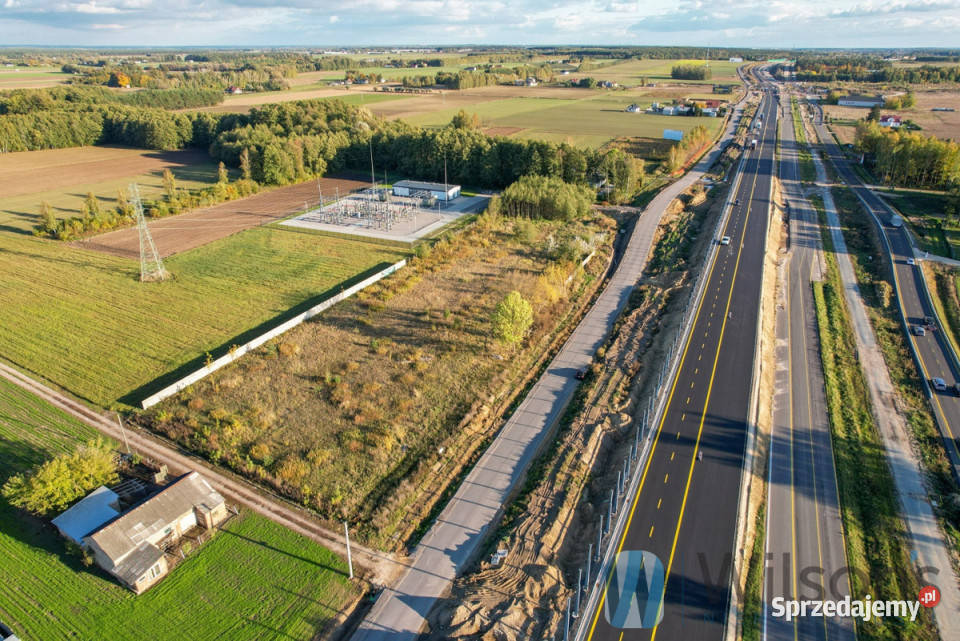 sprzedaży działki Załuski 7195m2 asfalt