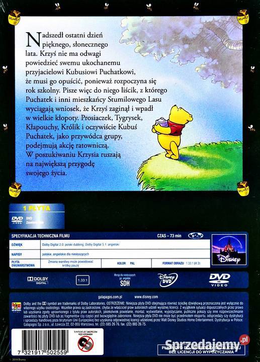 KUBUŚ I PRZYJACIELE NIEZWYKŁA PRZYGODA KUBUSIA 1 płyta