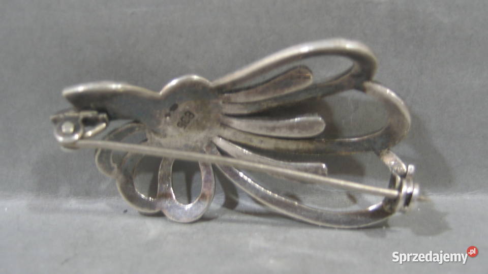 Stara Srebrna Broszka 835 s Warszawa