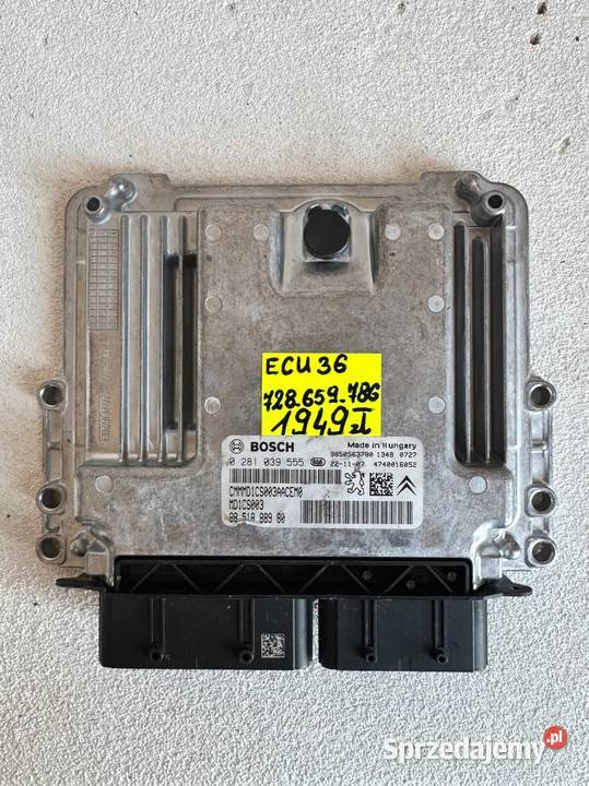 NOWY ECU KOMPUTER STEROWNIK SILNIKA 0281039555 Układ elektryczny, zapłon Warszawa