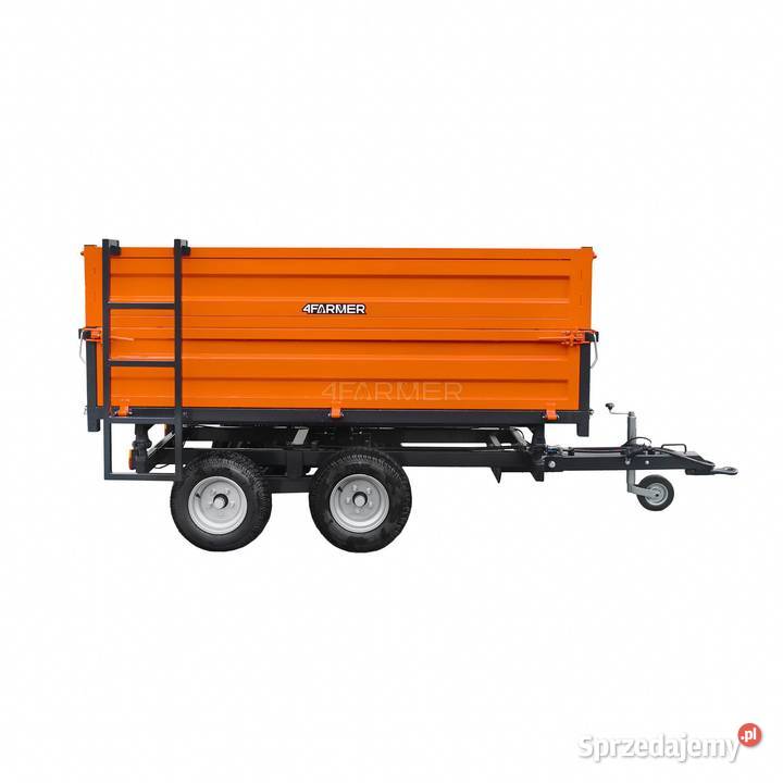Przyczepa rolnicza dwuosiowa 25T z kiprem i Tajęcina