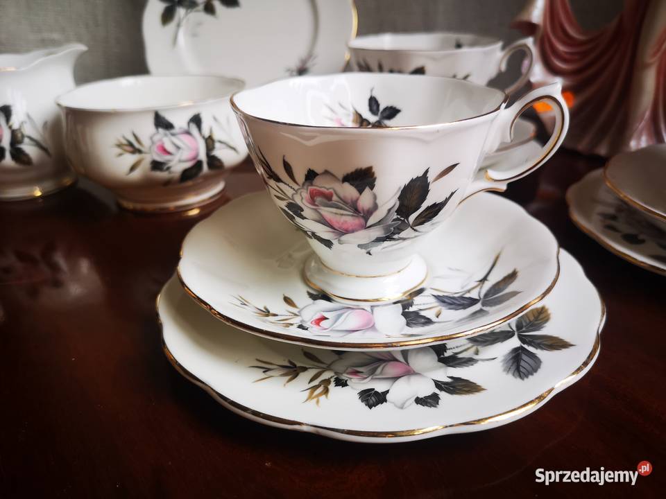 Filiżanka z talerzykiem deserowym Queens pomorskie Gdańsk