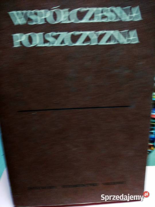 Współczesna Polszczyzna mazowieckie Warszawa sprzedam
