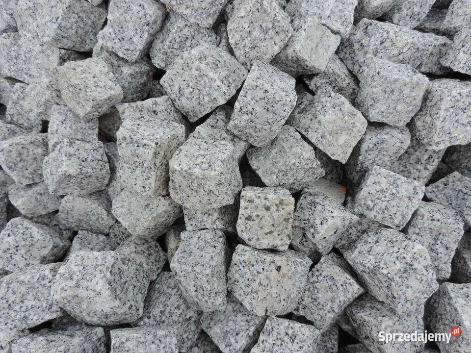 KOSTKA GRANITOWA SZARA Granit Piaskowiec małopolskie Oświęcim