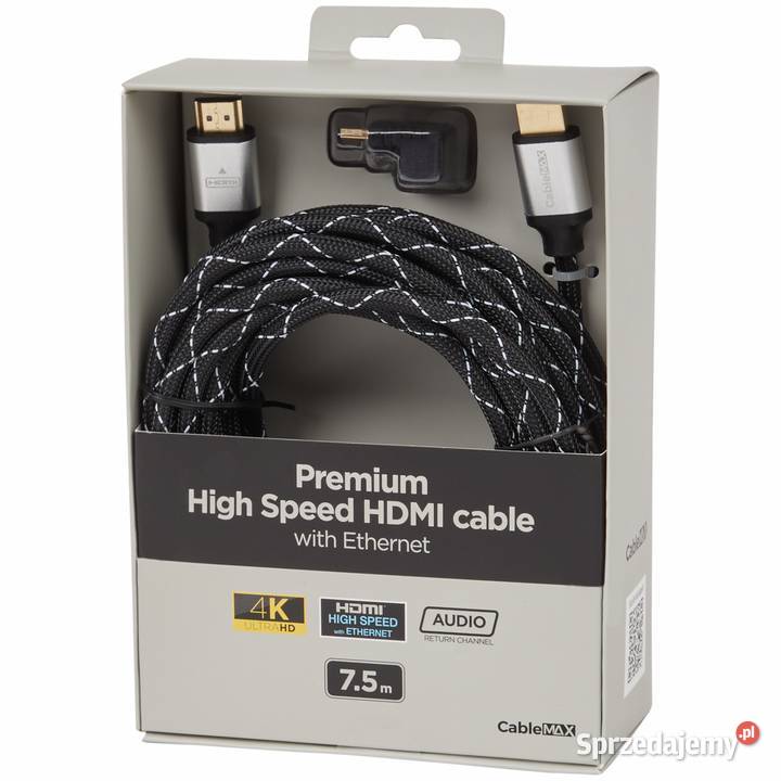 KABEL PRZEWÓD CableMAX HDMI 2.0 4K 7,5M UHD HD