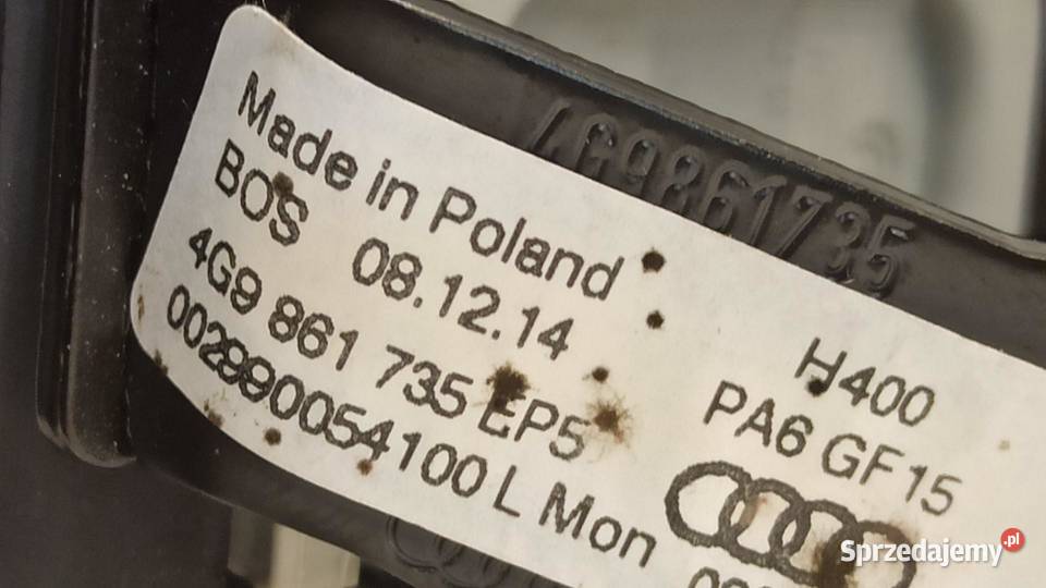 AUDI A6 C7 UCHWYTY BAGAŻNIKA KOMPLET 4G9861735 sprzedam