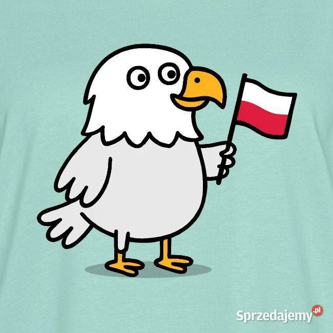 Patriotyczna bluzka damska Premium orzełek z małopolskie Kraków