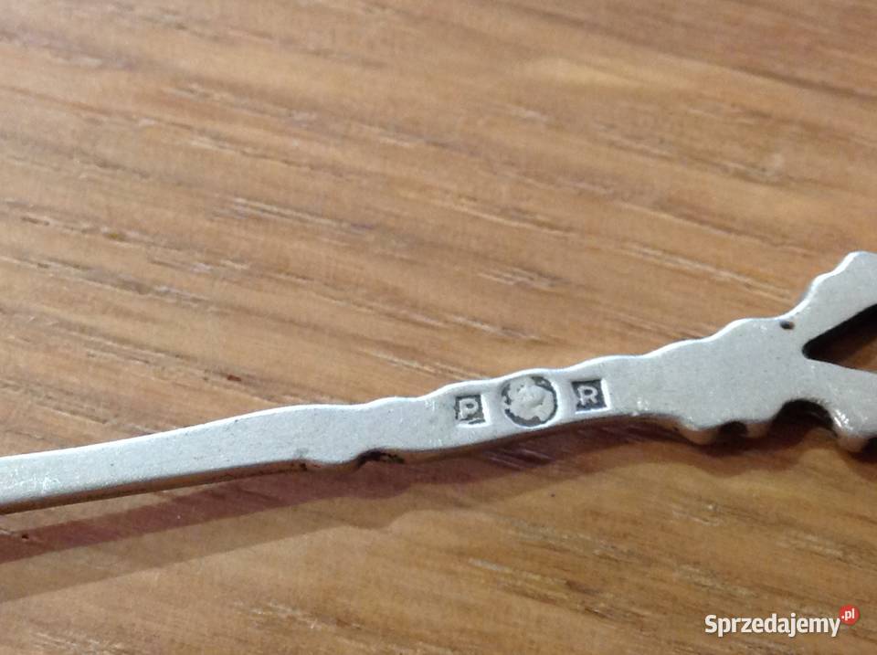 Mała Łyżeczka Srebrna STARA Sygnowana Antyki Nowa Sól