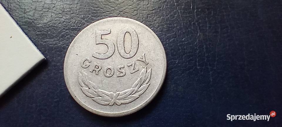 Stare monety 50 groszy 1968 PRL Polska Lesko