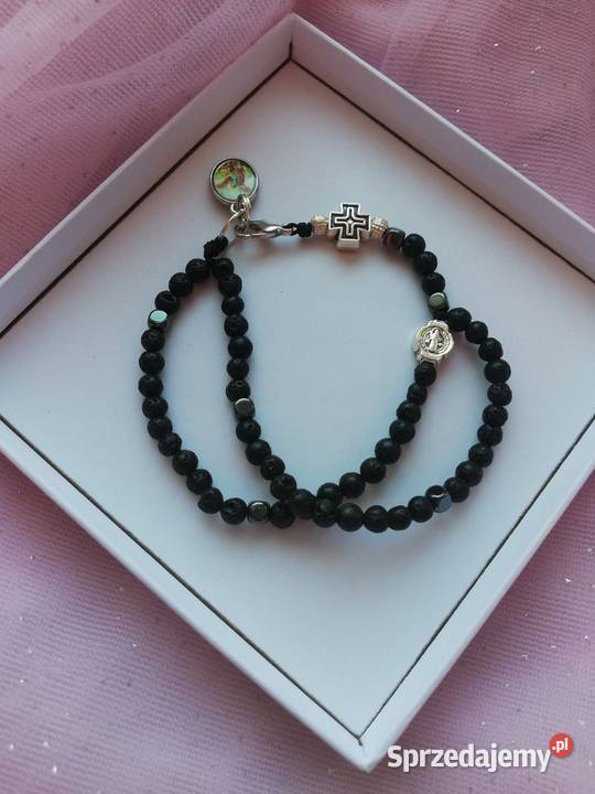 Różańce z lawy wulkanicznej Jasło sprzedam