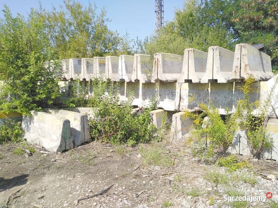 Na sprzedaż używane betonowe bariery drogowe 4m Kraków
