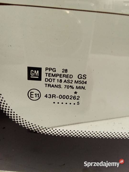 Szyba Tylna Opel Meriva 03 Zielona Możliwość Bralin