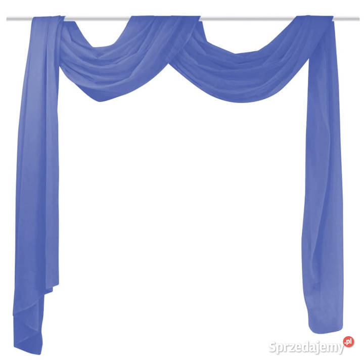 Draperia z woalu 140 x 600 niebieska WM132255 sprzedam