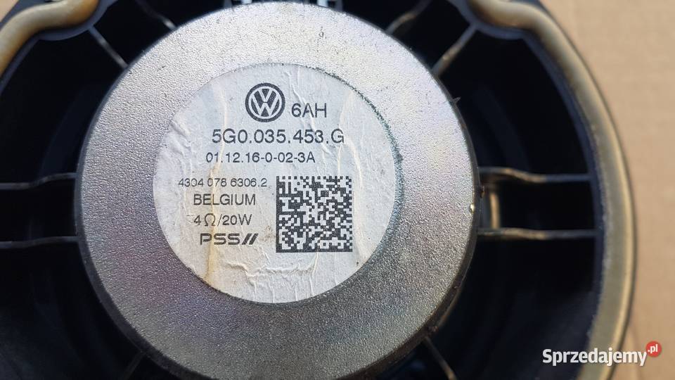 VW GOLF VII 7 GŁOŚNIK DRZWI 5G0035453G osobowe Skarżysko-Kamienna