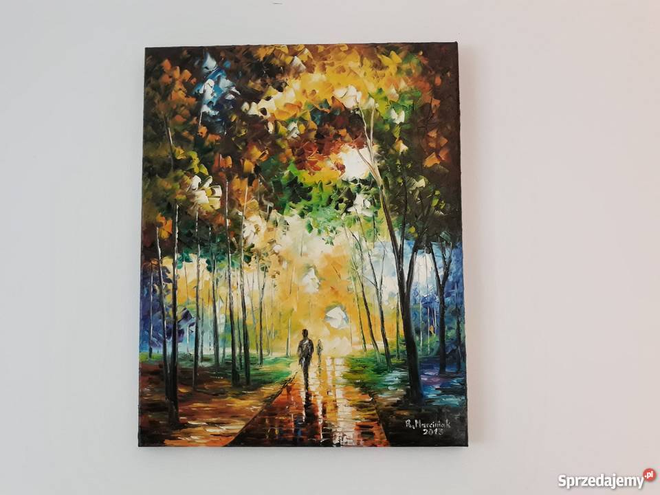 RMarciniak Spacerujący relaksowicze olej na Warszawa sprzedam