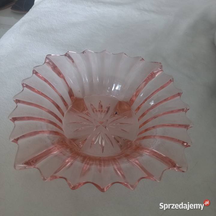 Patera misa rozalinowa Art Deco Toruń