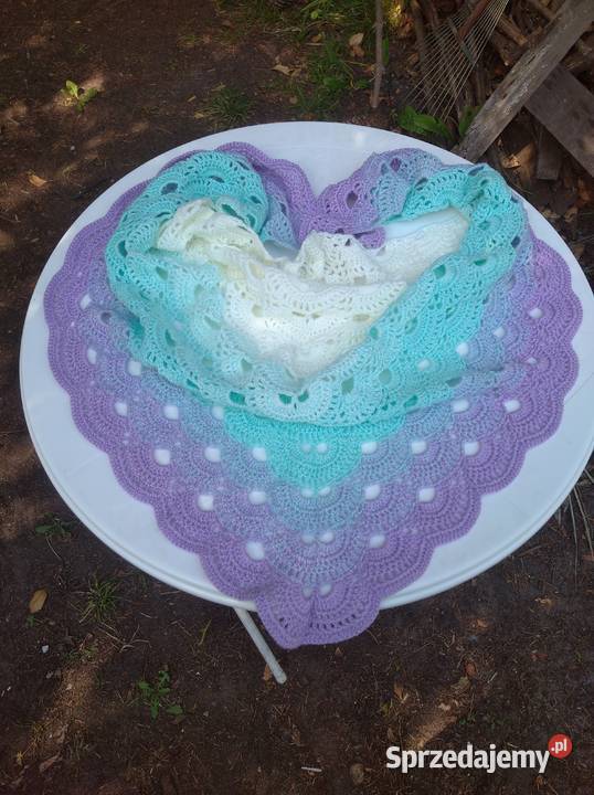 Ręcznie robiona wyjątkowa chusta Pozostałe Warszawa