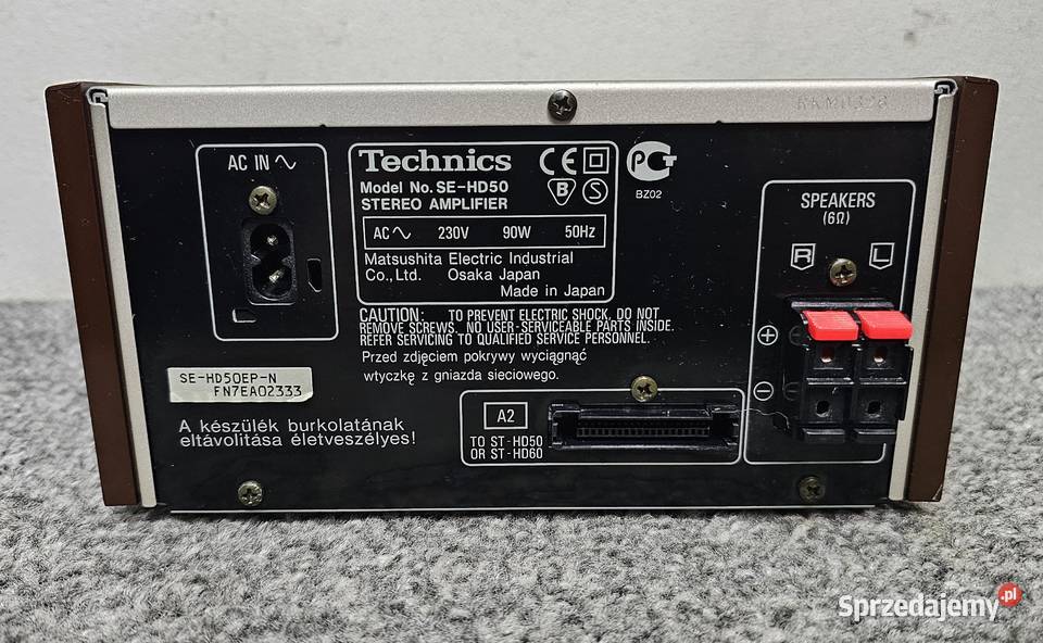 Wzmacniacz stereo Technics SEHD50 sprawny Kraków sprzedam