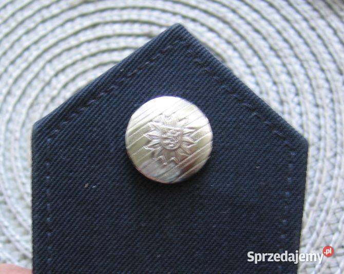 Pagony podporucznika guzik z wytłoczonym lwem wielkopolskie Kalisz