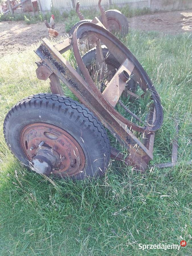 Osie do przyczepy rolniczej z hamulcem kolami i Wierzchy