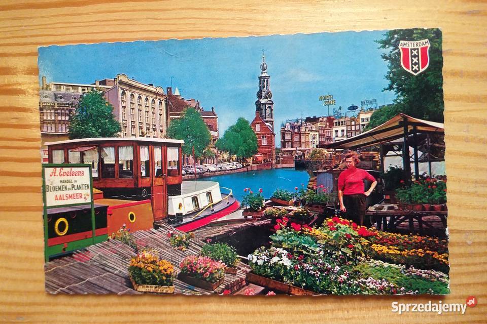 AMSTERDAM PŁYWAJĄCY TARG KWIATÓW NA KANALE sprzedam