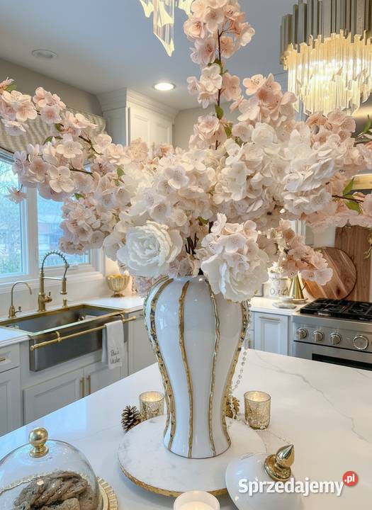 Luksusowe porcelanowe wazony biały Wrocław sprzedam