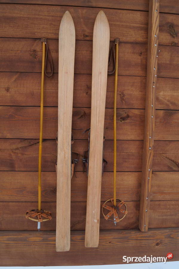 Stare narty dziecięce 100 kijki Pruchnik