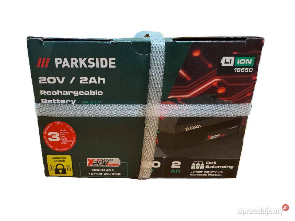 Akumulator LiIon Parkside 20 V 2 Ah Akumulatory warmińsko-mazurskie Elbląg sprzedam